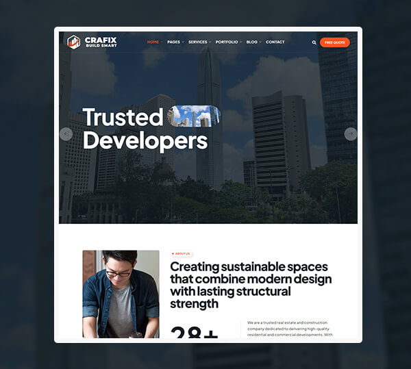 Real Estate & Construction WordPress Theme